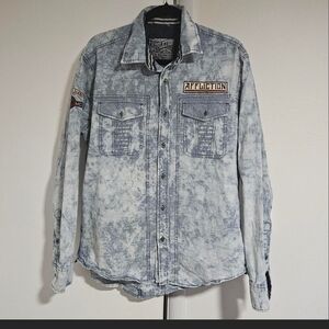 Affliction Light Blue Denim Jacket
